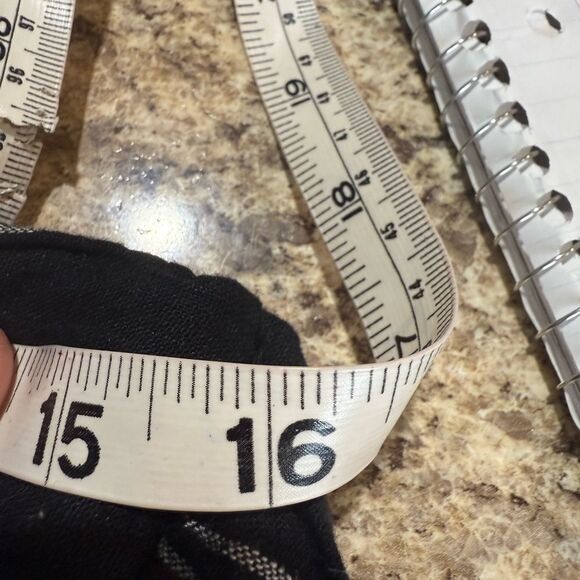 Time and Tru Black A Line Midi Skirt Tie Front - Picture 7 of 9